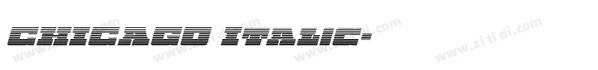 CHICAGO Italic字体转换